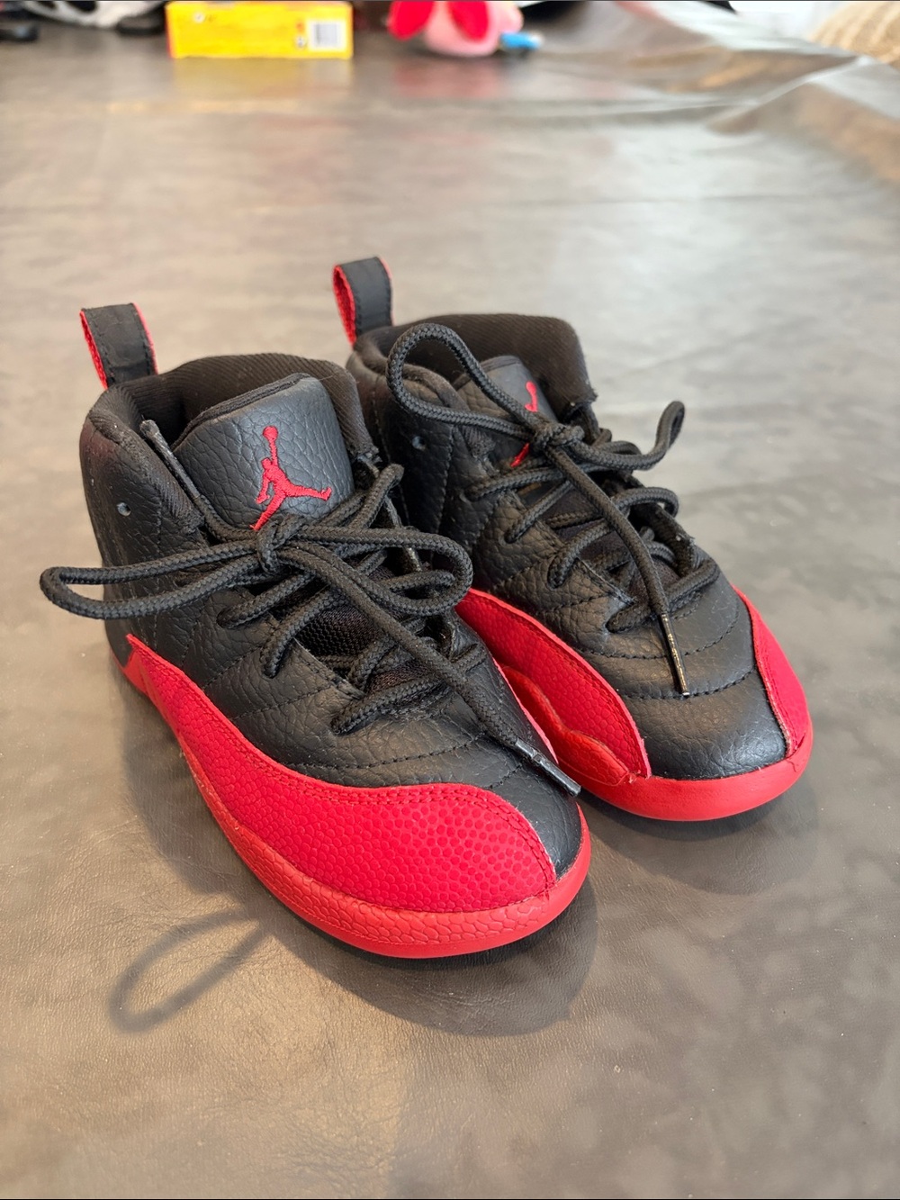 Toddler's Jordan 12 Retro "Flu Game" Black/Varsity Red Size 9C